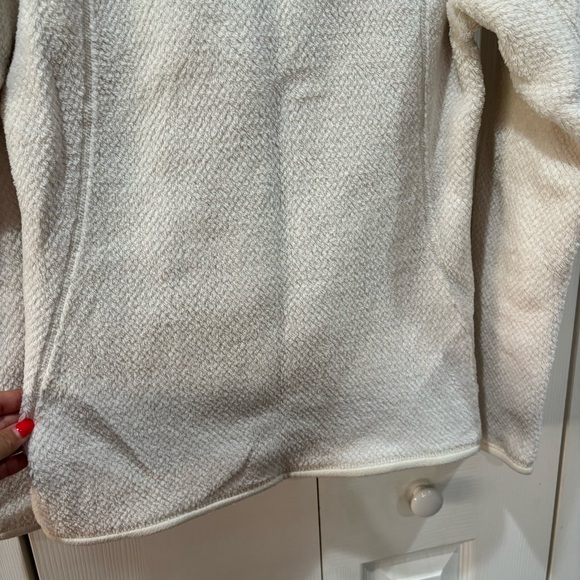 PATAGONIA Women’s Re-Tool Snap-T Fuzzy Pullover Fleece - white/cream, size S - Picture 8 of 8